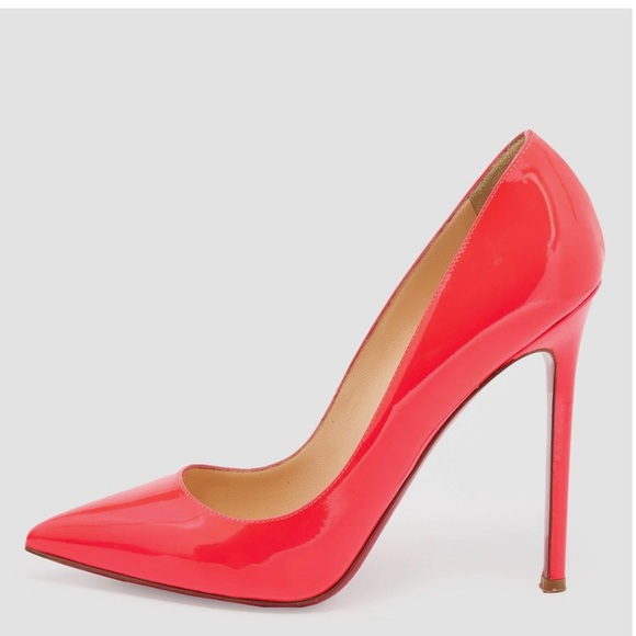 Christian Louboutin Shoes - Christian Louboutin Pigalle Pointed Toe Coral Heels